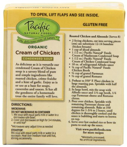 Gluten Free Cream Of Chicken Soup Brands
 Pacific Natural Foods Organic Cream Chicken Condensed