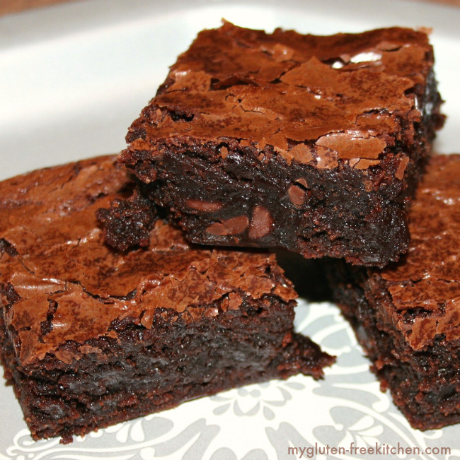 Gluten Free Dairy Free Brownies
 Best Ever Chewy Fudgy Gluten free Brownies