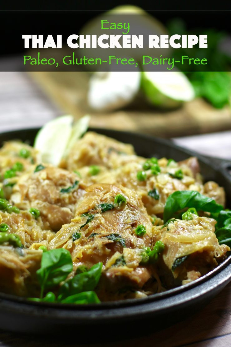 Gluten Free Dairy Free Chicken Recipes
 Easy Thai Chicken Recipe Paleo Gluten Free Dairy Free