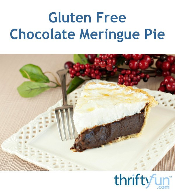 Gluten Free Dairy Free Chocolate Pie
 Gluten Free Chocolate Meringue Pie