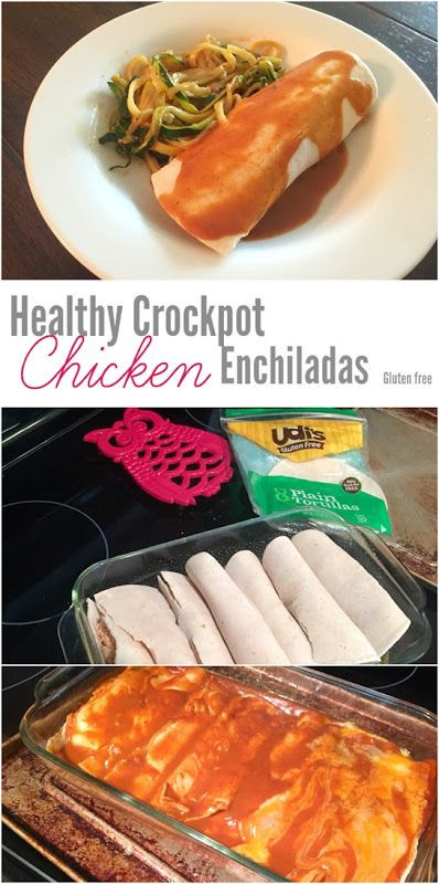 Gluten Free Dairy Free Crockpot Recipes
 Healthy Crockpot Chicken Enchiladas Gluten Free and