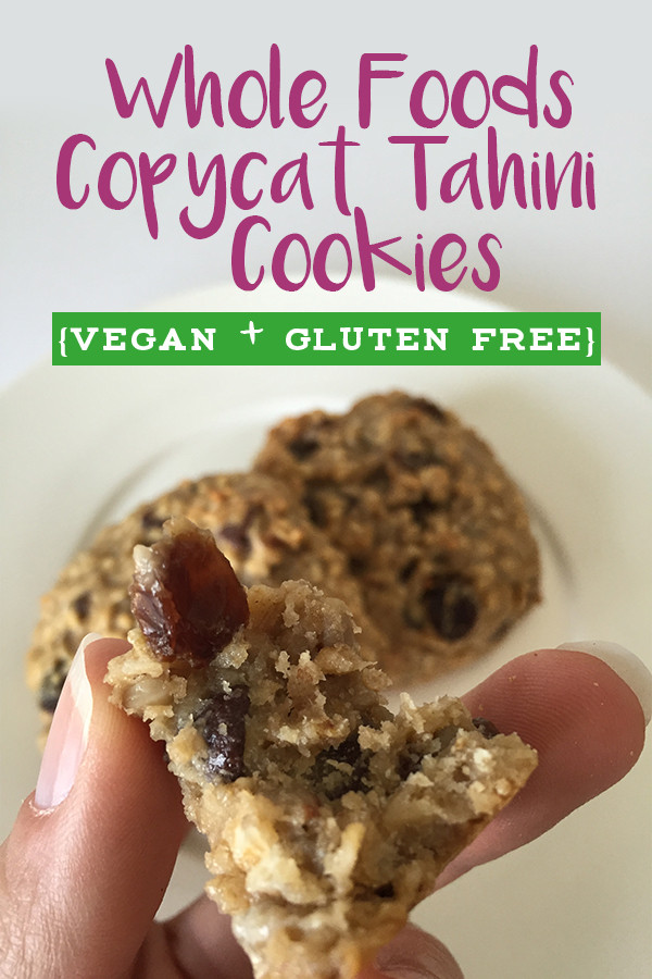 Gluten Free Dairy Free Desserts Whole Foods
 Copycat Vegan Flourless Whole Foods Tahini Cookie