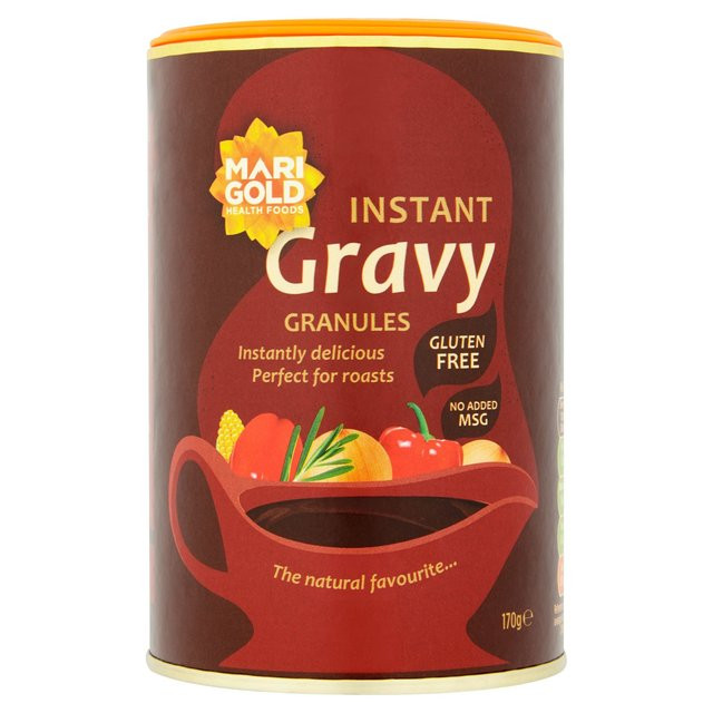 Gluten Free Dairy Free Gravy
 Marigold Gluten Free Instant Gravy Granules 170g from Ocado
