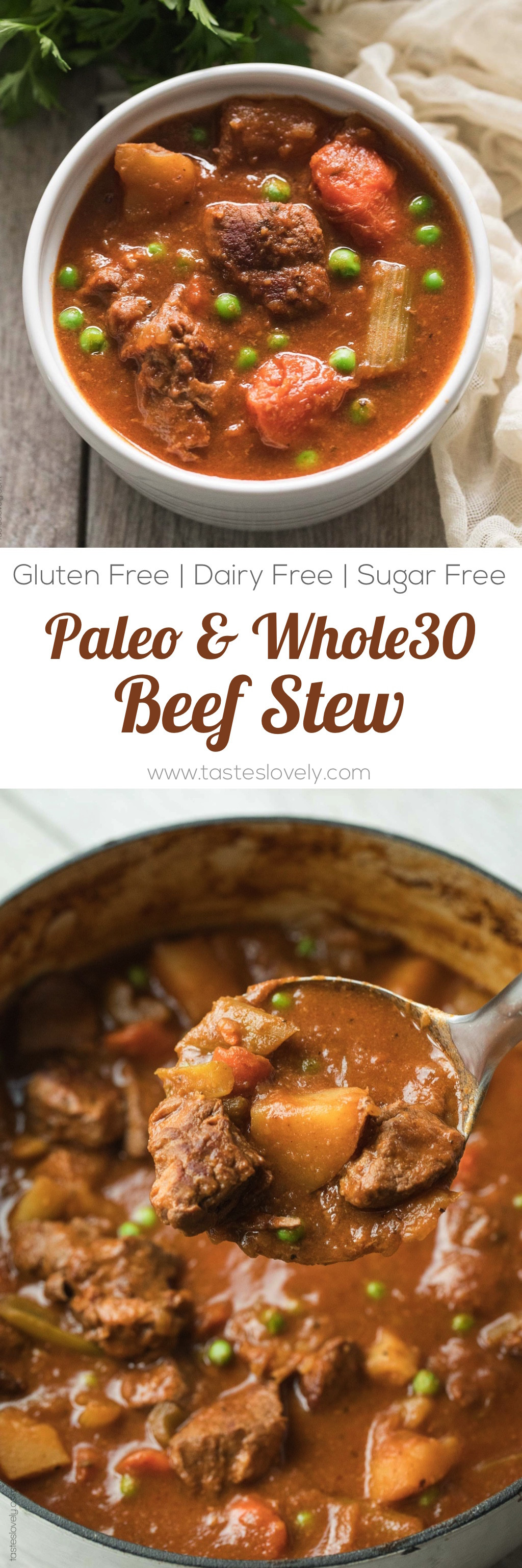 Gluten Free Dairy Free Ground Beef Recipes
 Paleo & Whole30 Beef Stew Slow Cooker or Dutch Oven