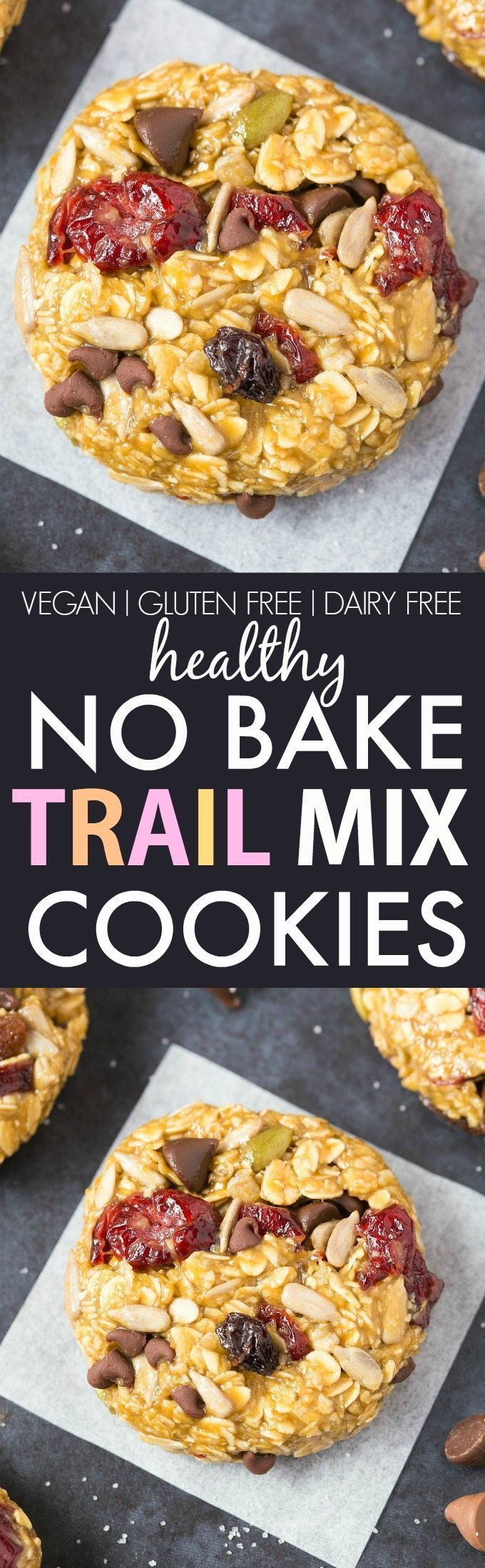 Gluten Free Dairy Free No Bake Cookies
 Healthy No Bake Trail Mix Cookies Vegan Gluten Free