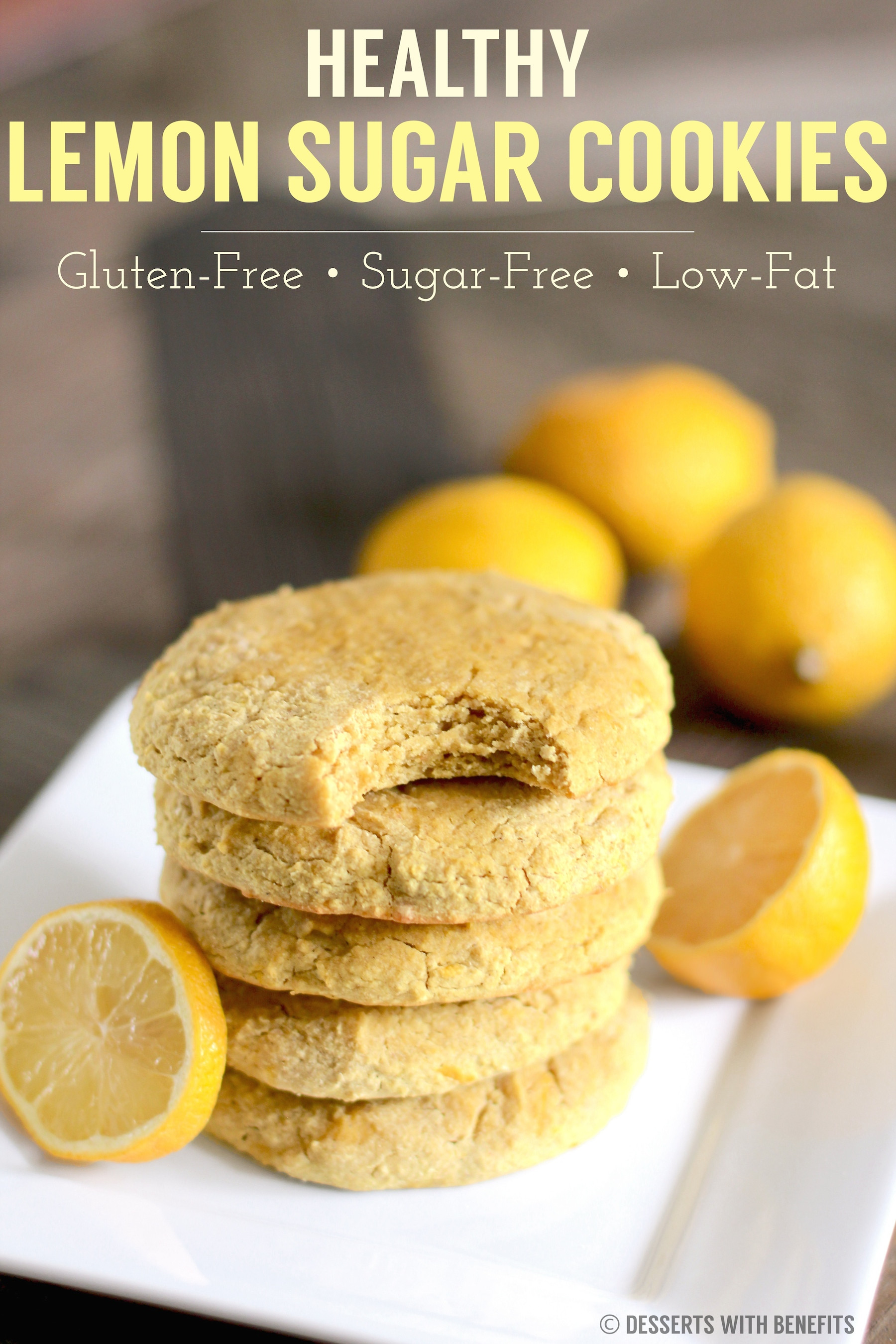 Gluten Free Dairy Free Sugar Free Desserts
 Healthy Gluten Free Lemon Sugar Cookies Recipe
