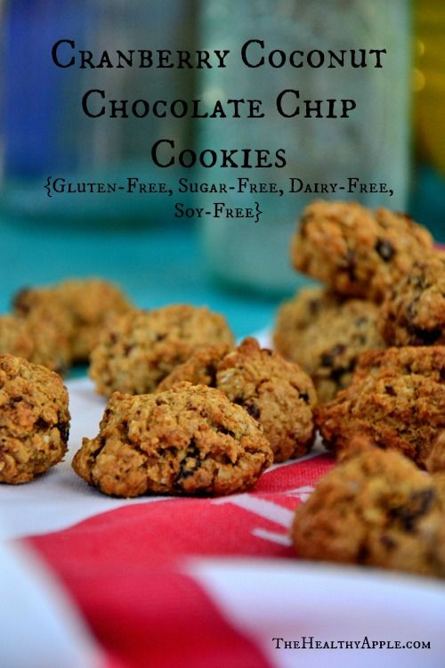 Gluten Free Dairy Free Sugar Free Recipes
 Cranberry Coconut Chocolate Chip Cookies Gluten Free