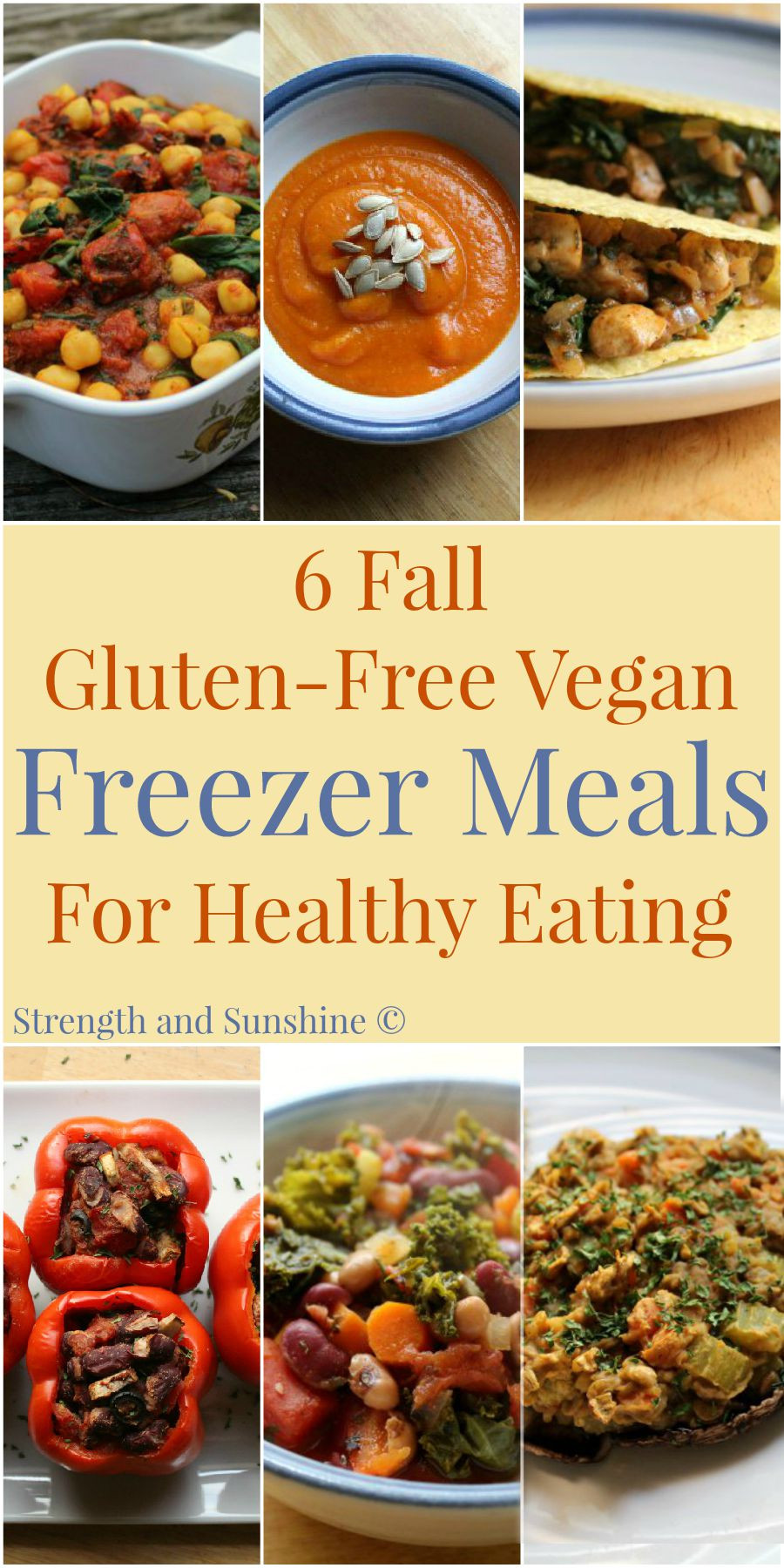 Gluten Free Dairy Free Vegetarian Recipes
 6 Fall Gluten Free Vegan Freezer Meals For Healthy Eating