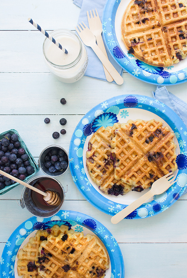 Gluten Free Dairy Free Waffles
 Blueberry Waffles gluten free dairy free