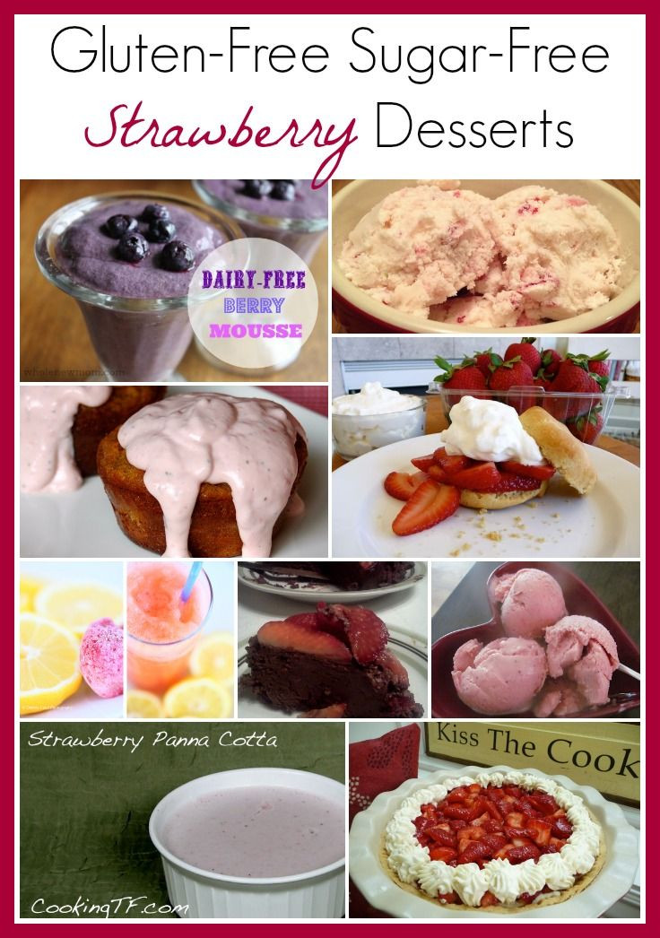 Gluten Free Diabetic Desserts
 Gluten Free Sugar Free Strawberry Desserts