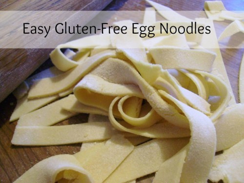 Gluten Free Egg Noodles
 Allergy Free Wednesdays Blog Hop Week 88