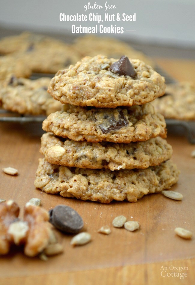 Gluten Free Oatmeal Chocolate Chip Cookies
 Chocolate Chip Nut & Seed Oatmeal Cookies Gluten Free