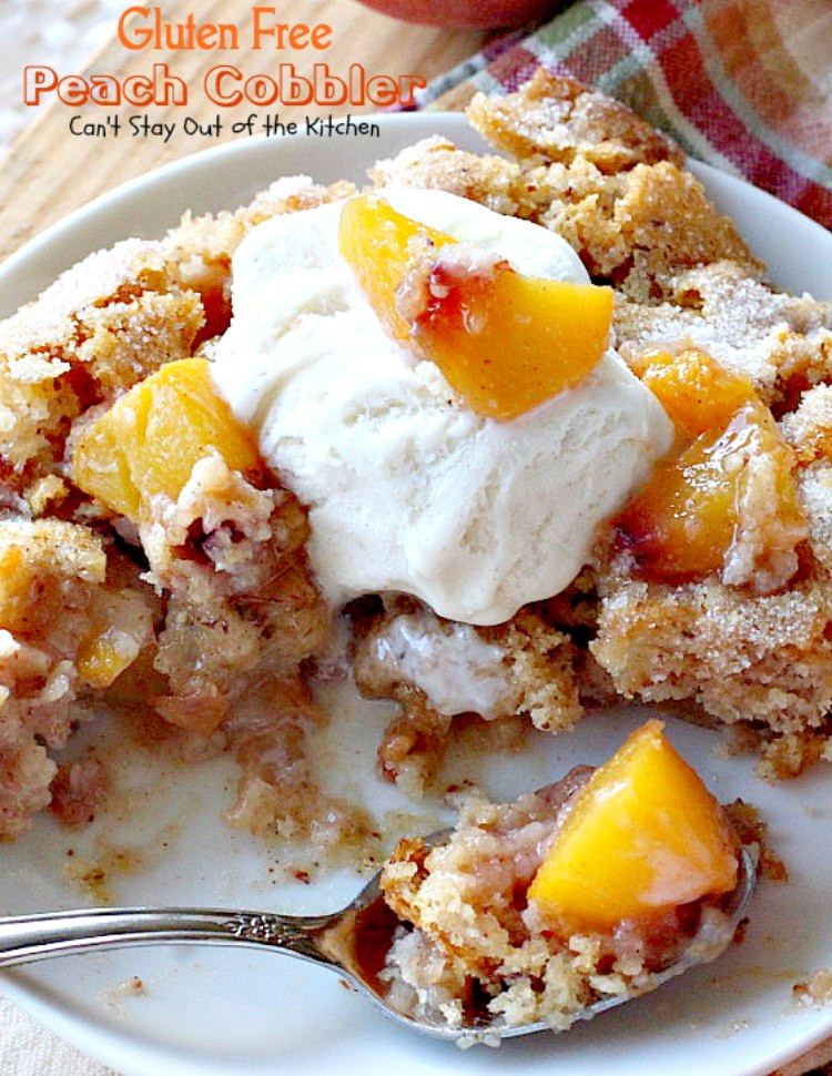 Gluten Free Peach Dessert
 Wel e Can t Stay Out of the Kitchen