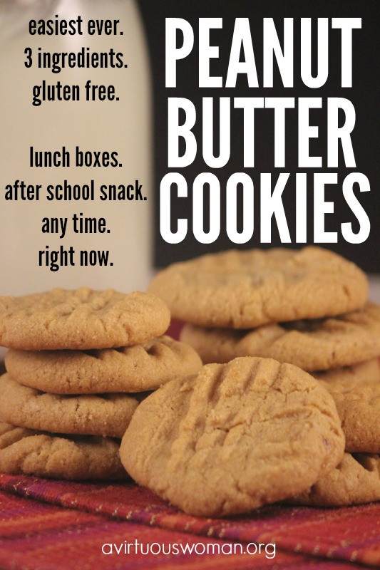 Gluten Free Peanut Butter Cookies 3 Ingredients
 3 Ingre nt Peanut Butter Cookies