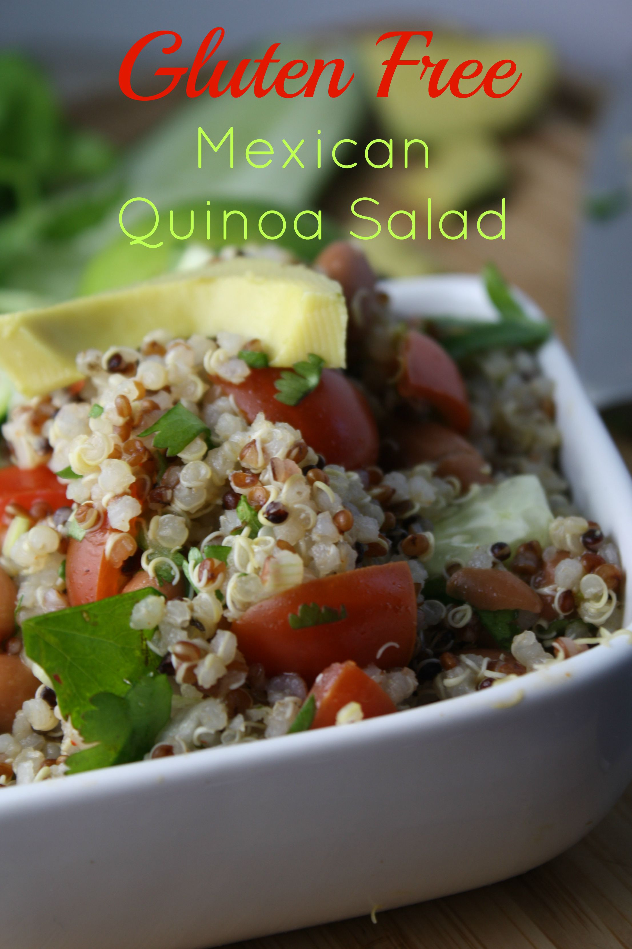 Gluten Free Quinoa
 Mexican Quinoa Salad Tessa the Domestic Diva