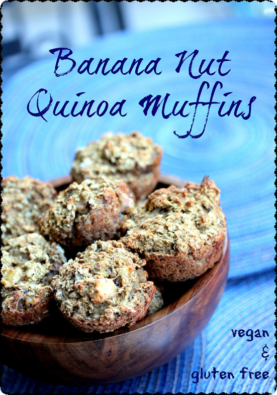 Gluten Free Quinoa Muffins
 Banana Nut Quinoa Muffins