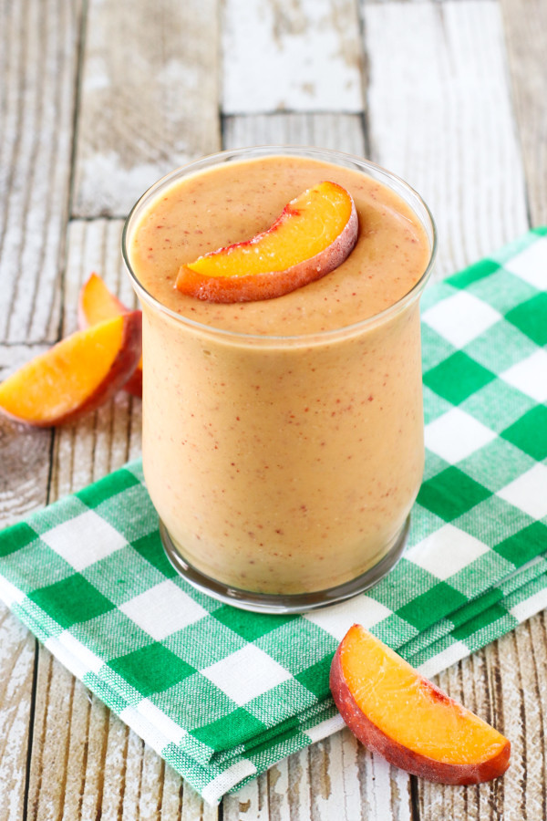 Gluten Free Smoothies
 gluten free vegan peach cobbler smoothie Sarah Bakes