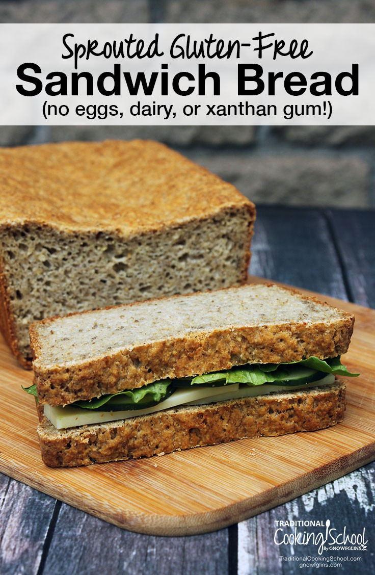 Gluten Free Sprouted Bread
 Sprouted Gluten Free Sandwich Bread no eggs dairy or