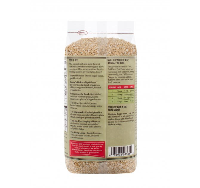 Gluten Free Steel Cut Oats
 Gluten Free Organic Steel Cut Oats