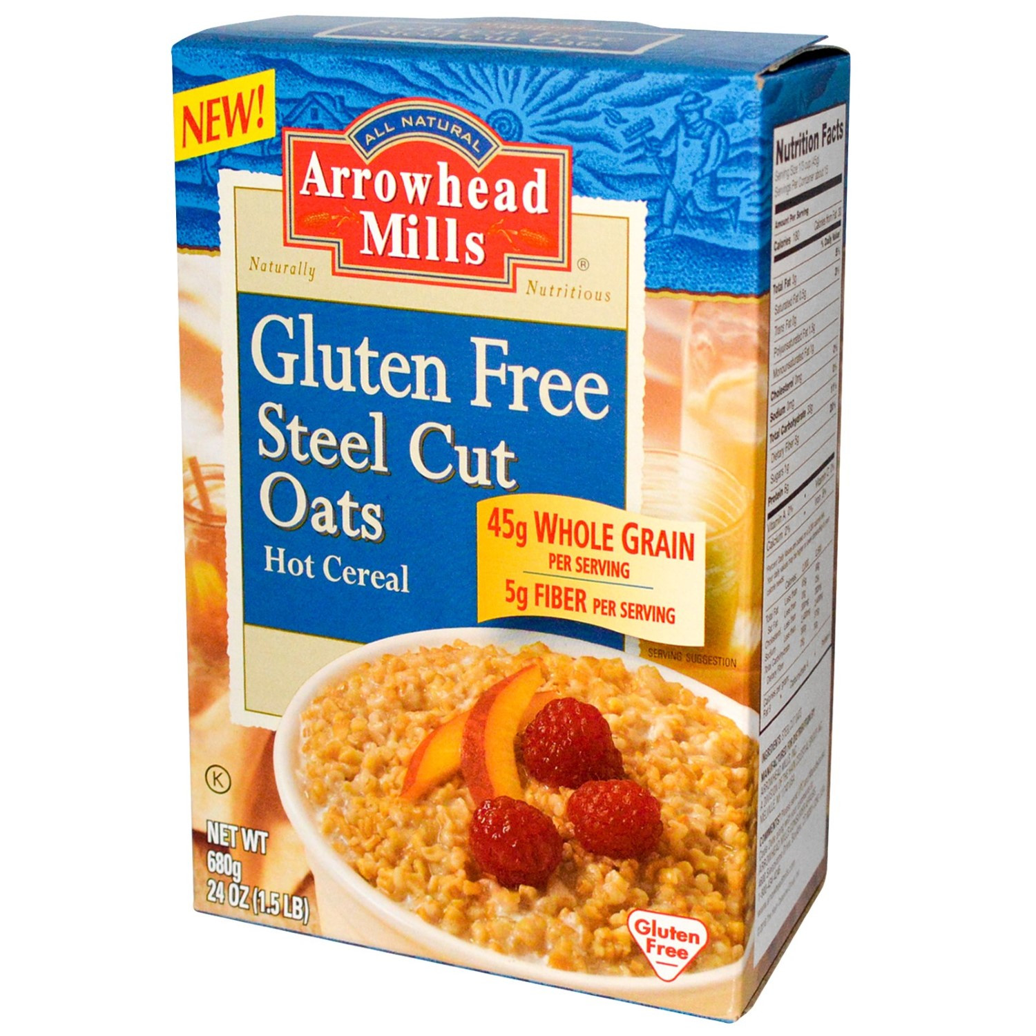 Gluten Free Steel Cut Oats
 Arrowhead Mills All Natural Gluten Free Steel Cut Oats Hot