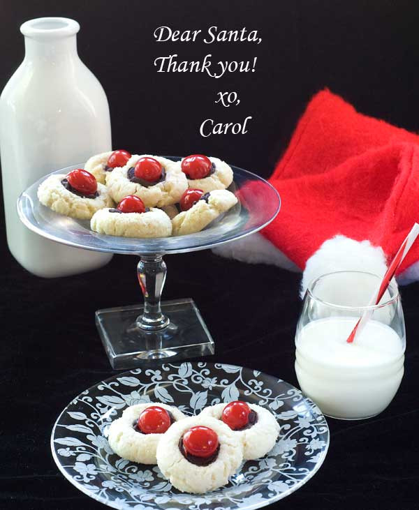 Gluten Free Thumbprint Cookies Recipe
 Gluten Free Santa’s Thumbprint Cookies Recipe