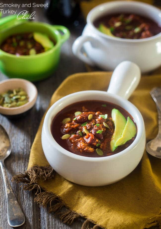 Gluten Free Turkey Chili
 Smokey and Sweet Turkey Chili GF