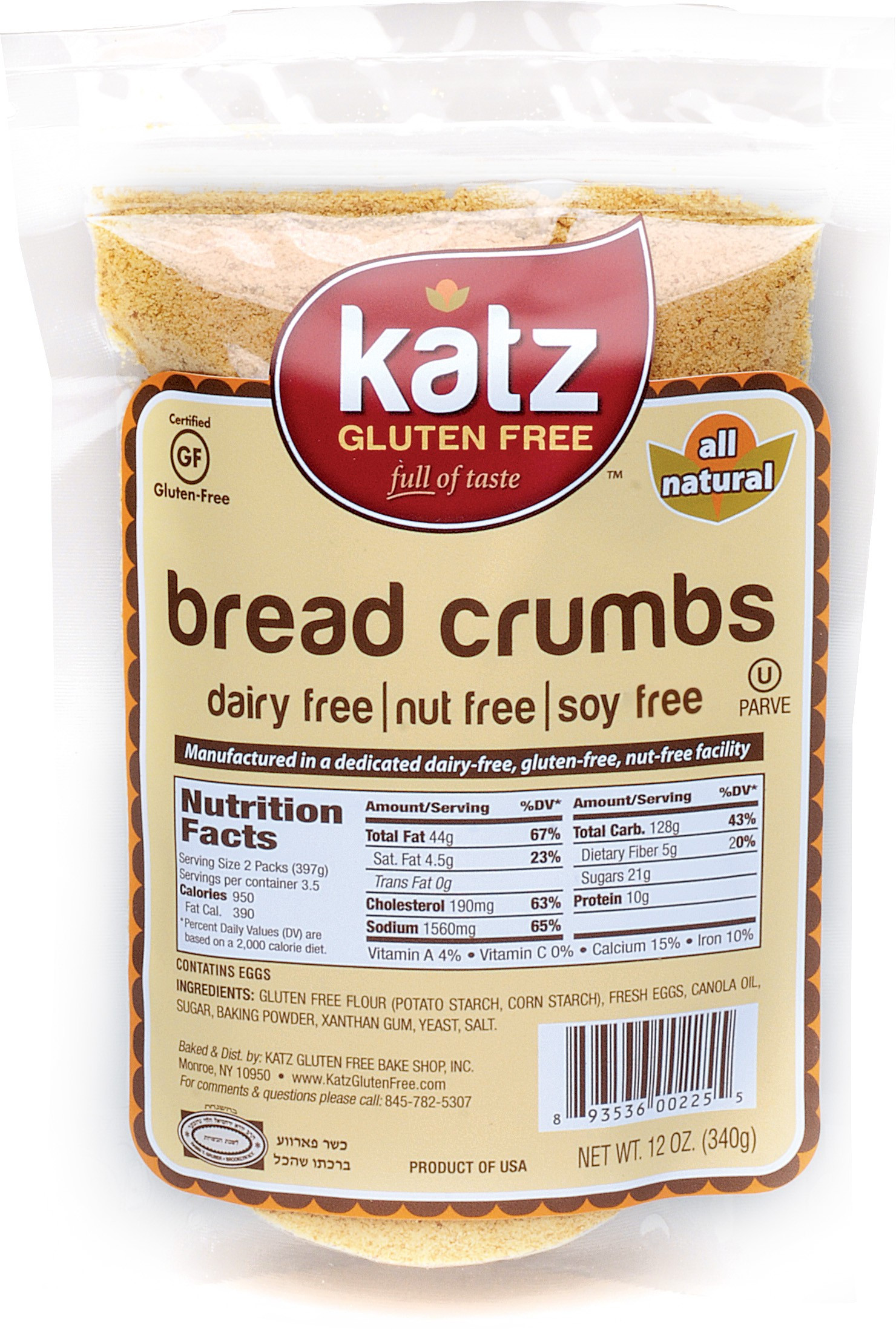Gluten Free Yeast Free Bread Brands
 Katz Gluten Free Breadcrumbs Case 6