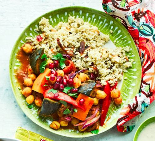 Good Healthy Dinners
 Ve able tagine with apricot quinoa recipe