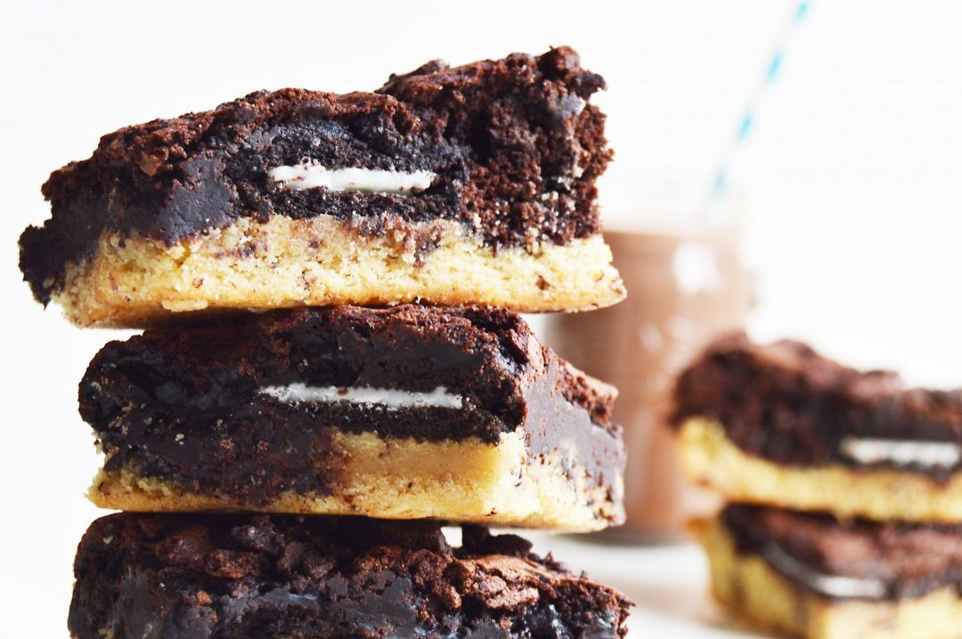 Gooey Vegan Brownies
 Vegan Triple Layered Ooey Gooey Oreo Brownies My Vibrant