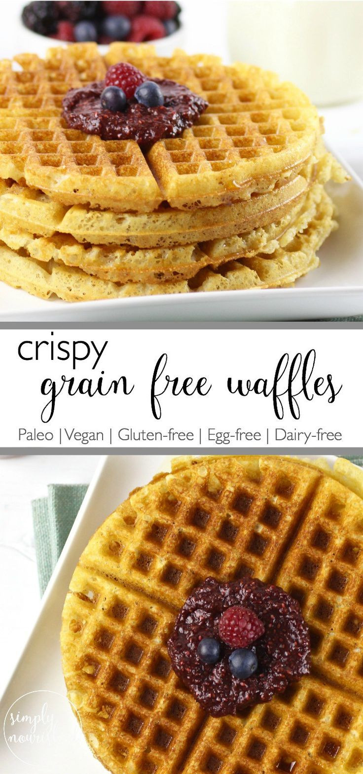 Grain Free Vegan Recipes
 25 bästa Paleo waffles idéerna på Pinterest