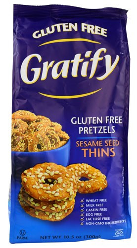 Gratify Gluten Free Pretzels
 Gratify Gluten Free Pretzels Sesame Seed Thins 10 5 oz