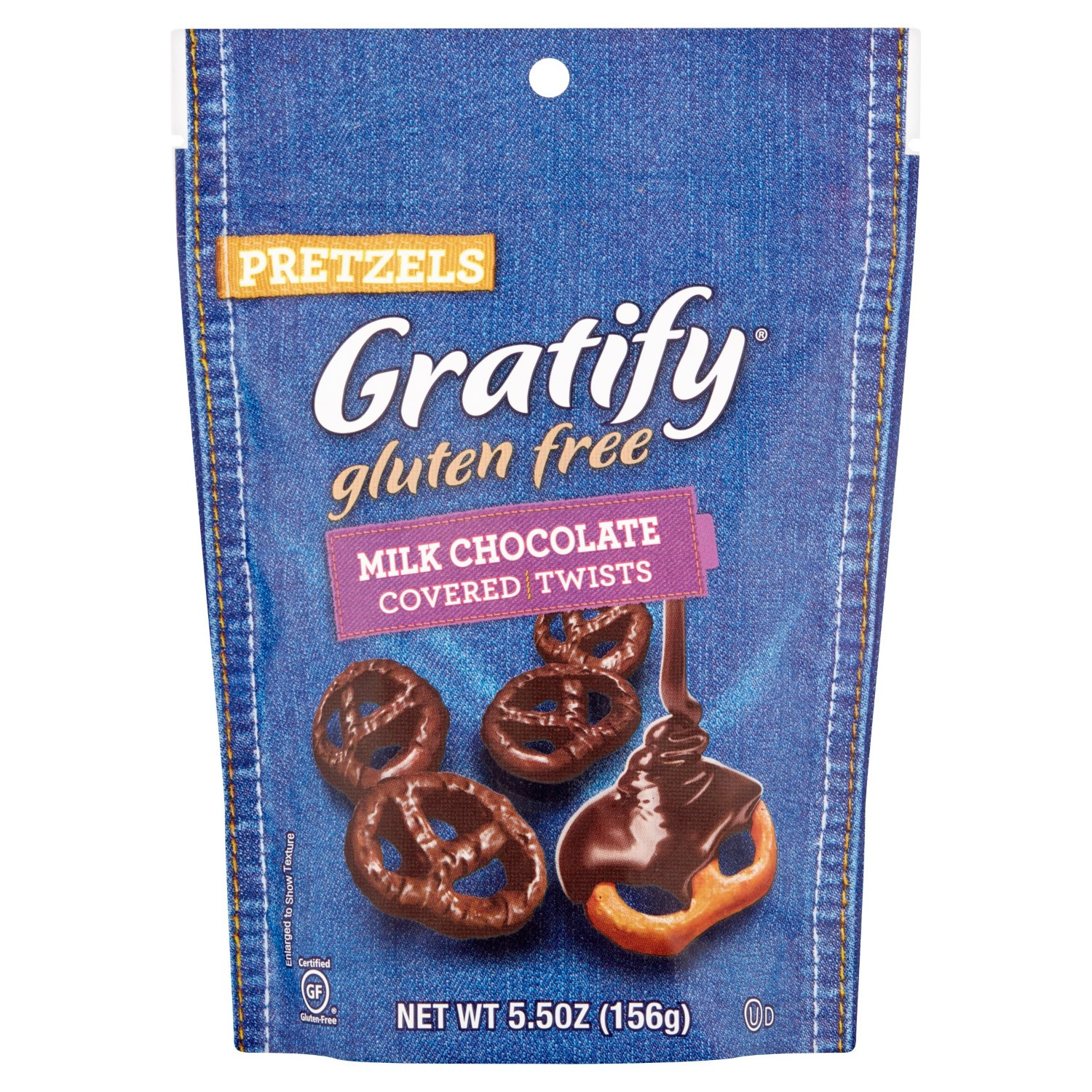 Gratify Gluten Free Pretzels
 Gratify Gluten Free Milk Chocolate Covered Twists Pretzels