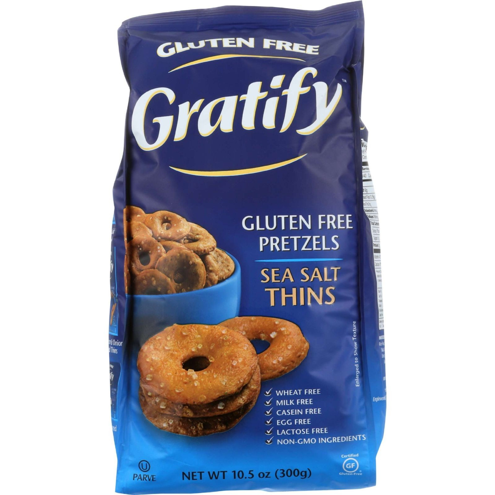 Gratify Gluten Free Pretzels
 Gratify Pretzels Thins Sea Salt Gluten Free 10 5