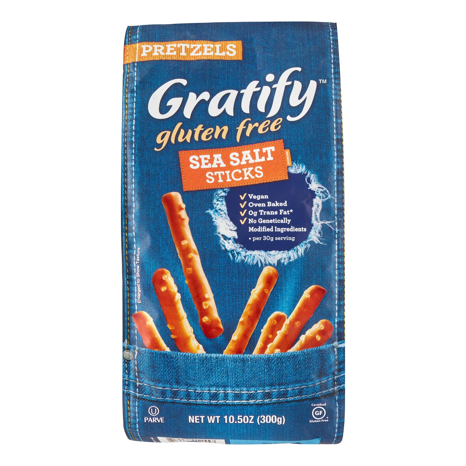 Gratify Gluten Free Pretzels
 Gratify Gluten Free Pretzel Sticks Sea Salt 10 5 Oz