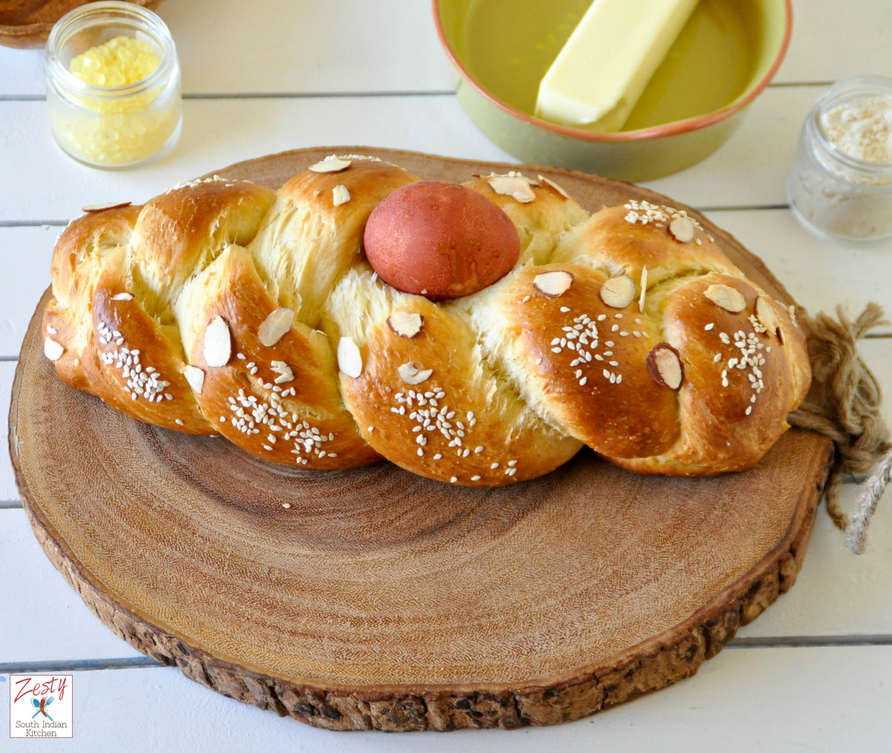 Greek Easter Bread Recipe
 Tsoureki Lampropsomo Greek Easter bread Zesty South