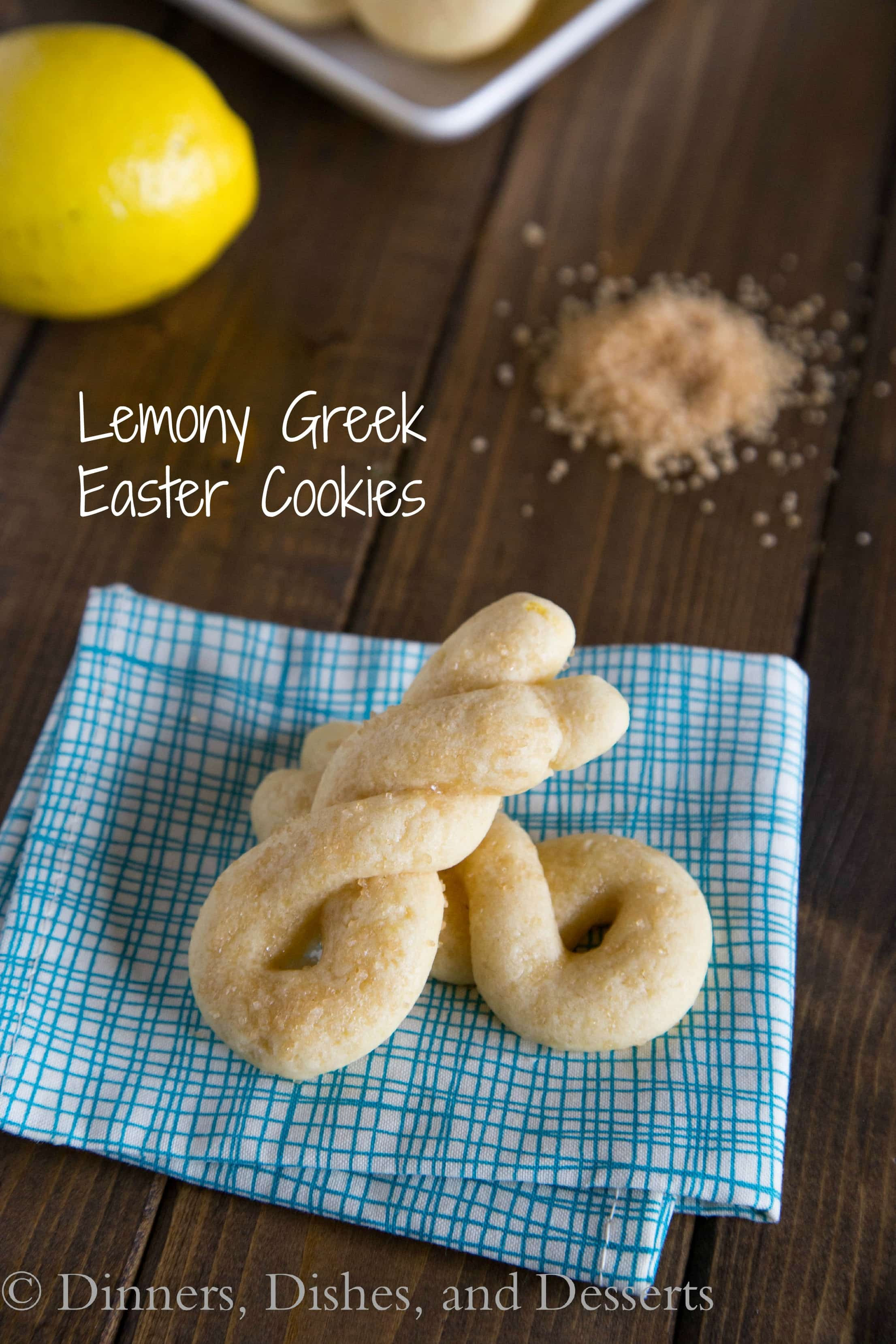 Greek Easter Desserts
 Lemony Greek Easter Cookies