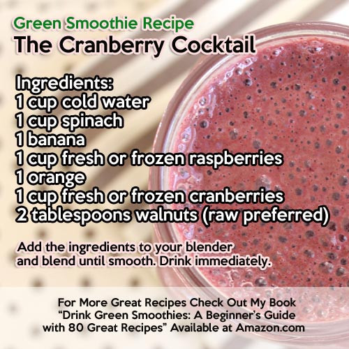 Green Smoothies For Weight Loss Success
 Cranberry Cocktail Green Smoothie