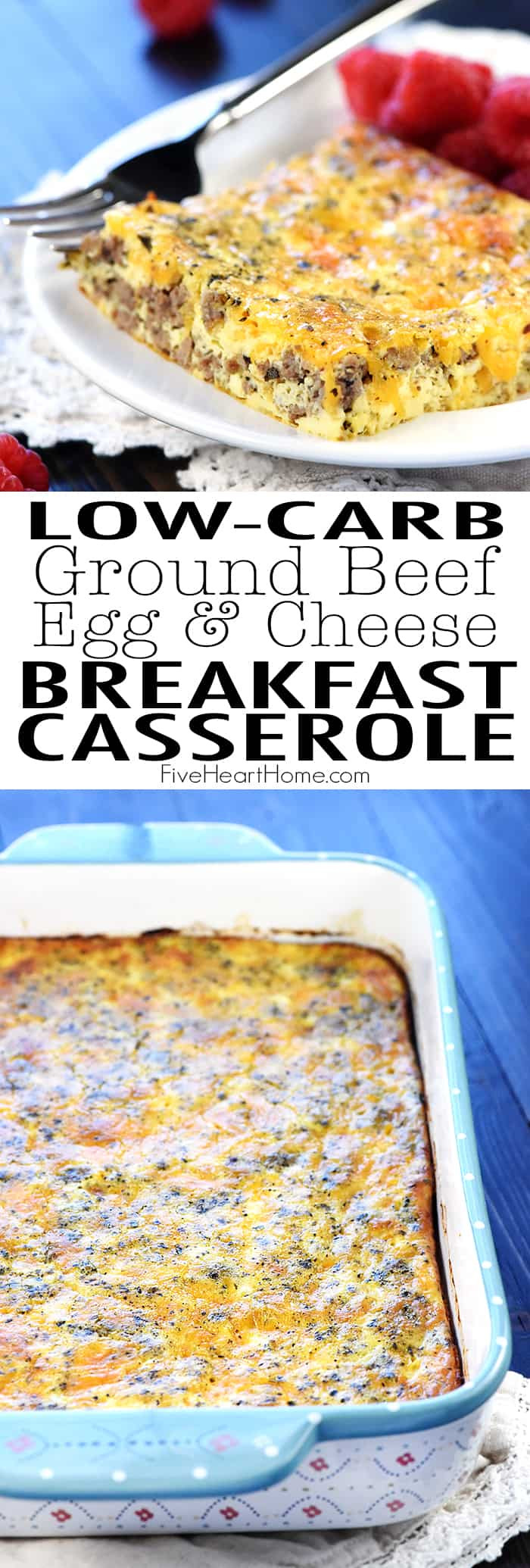 Ground Turkey Casserole Low Carb
 Ground Beef Egg & Cheese Breakfast Casserole