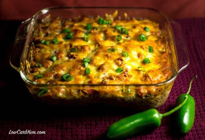 Hamburger Recipes Low Carb
 Southwest Casserole with Ground Beef and Beans