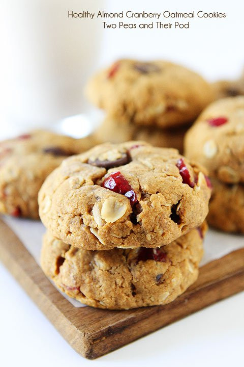 Healthy Almond Butter Cookies
 Healthy Almond Cranberry Oatmeal Cookies