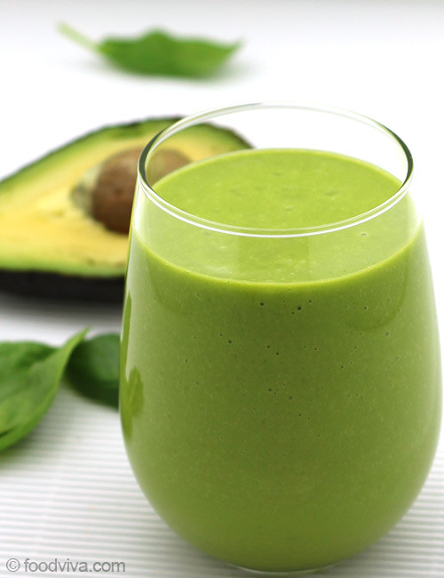 Healthy Avocado Smoothie Recipes
 Avocado Smoothie with Almond Milk Spinach and Orange