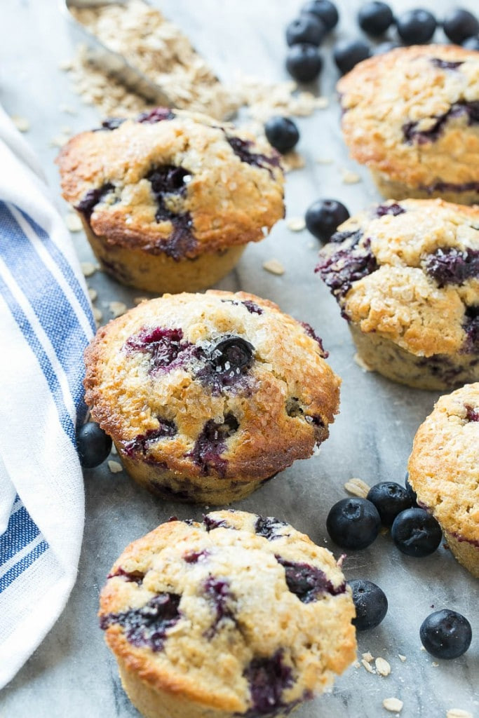 Healthy Blueberry Oatmeal Muffins With Applesauce
 healthy blueberry muffins with applesauce