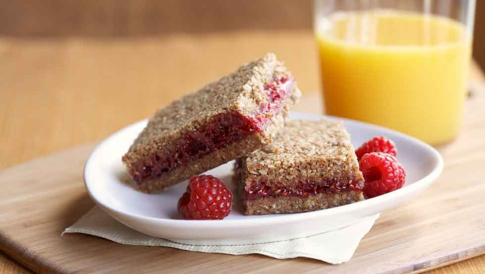 Healthy Breakfast Bars
 Healthy Breakfast Bar Recipe Whole Grain Raspberry