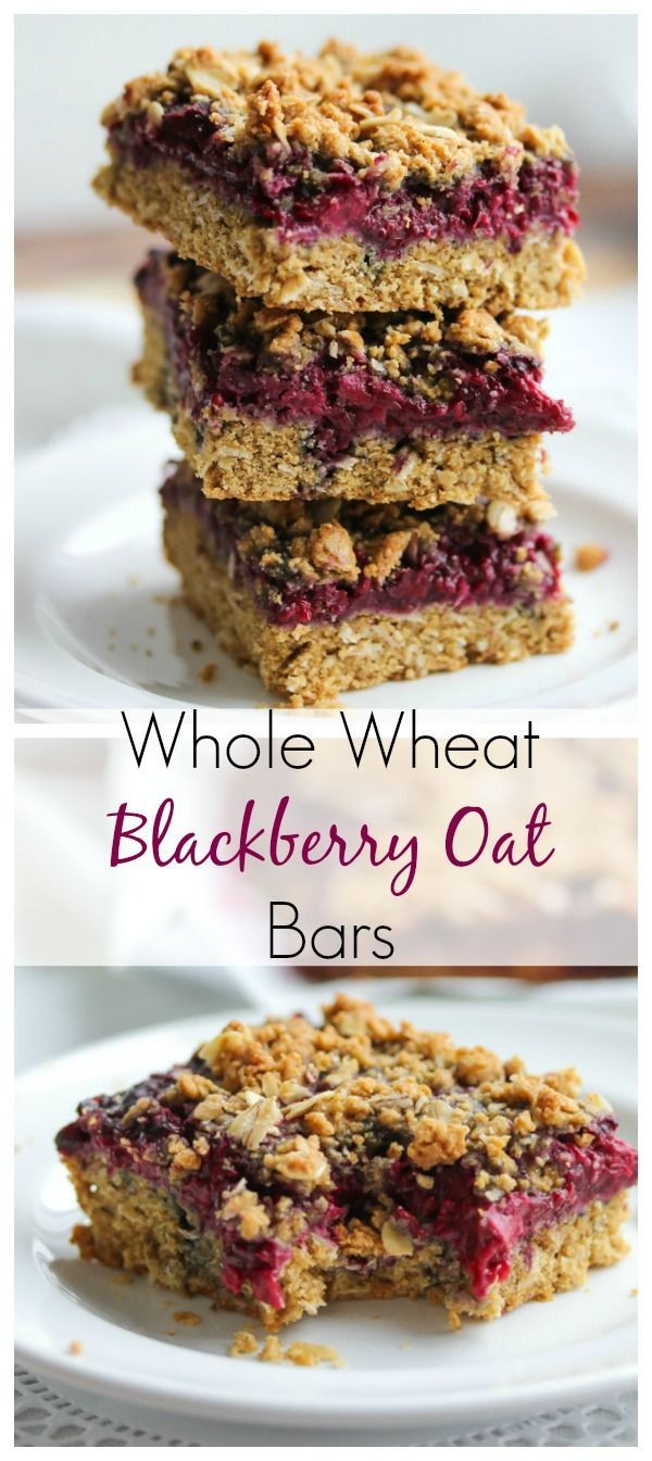 Healthy Breakfast Bars
 Whole Wheat Blackberry Oat Bars Recipe