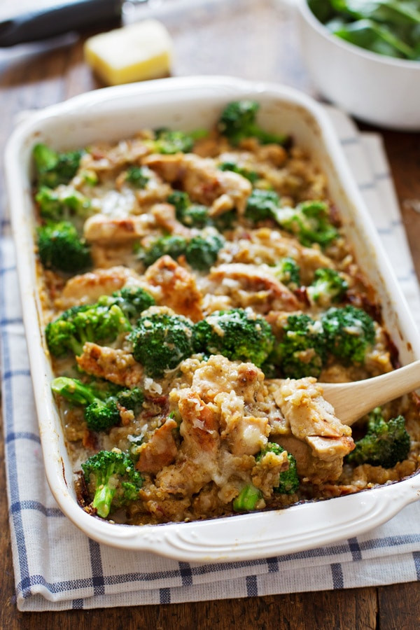 Healthy Broccoli Casserole
 Creamy Chicken Quinoa and Broccoli Casserole Recipe