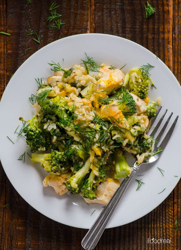 Healthy Broccoli Rice Casserole
 Healthy Chicken Broccoli Rice Casserole iFOODreal