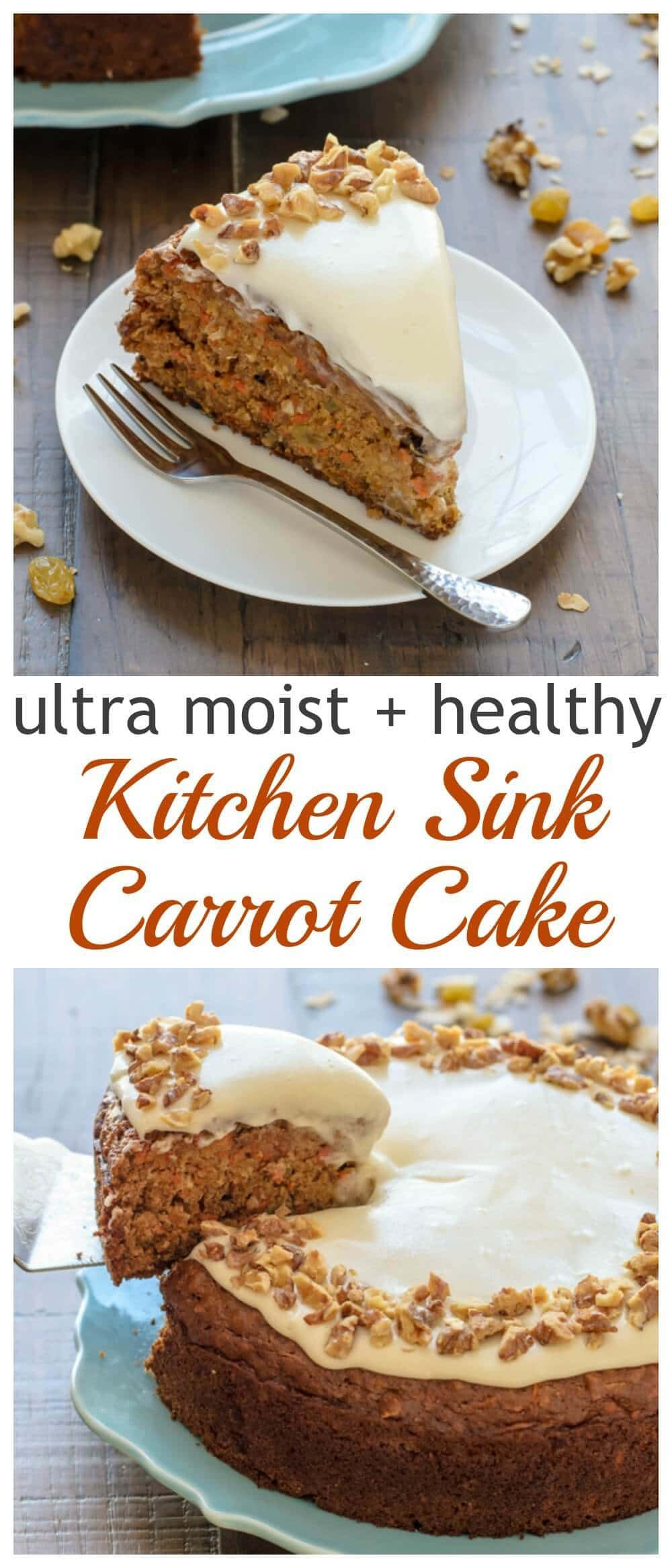 Healthy Cake Recipe
 Healthy Carrot Cake with Light Cream Cheese Frosting