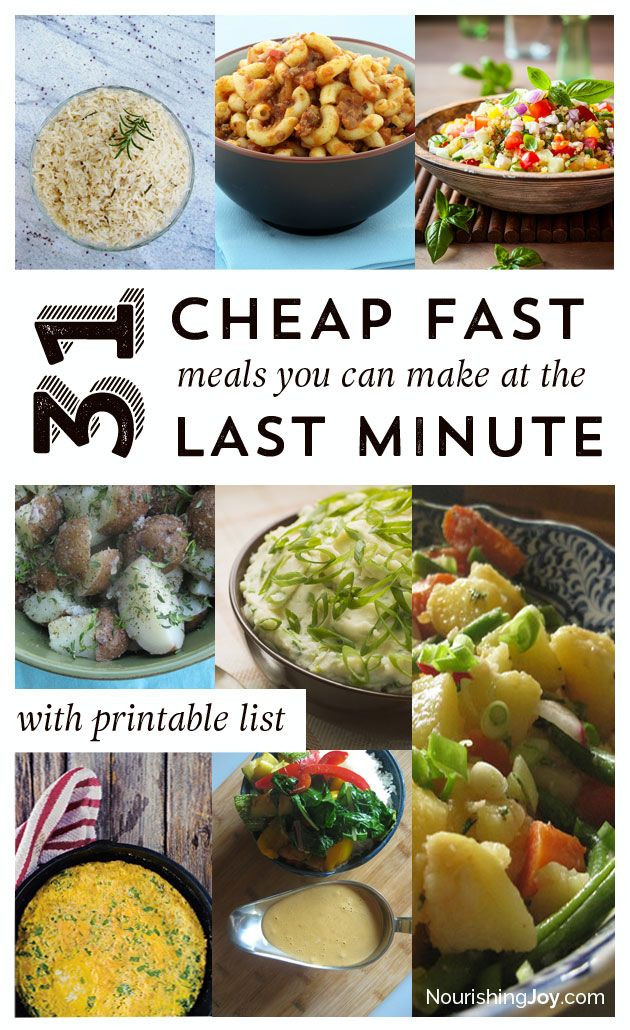 Healthy Cheap Dinners
 31 Cheap Last Minute Real Food Dinner Ideas