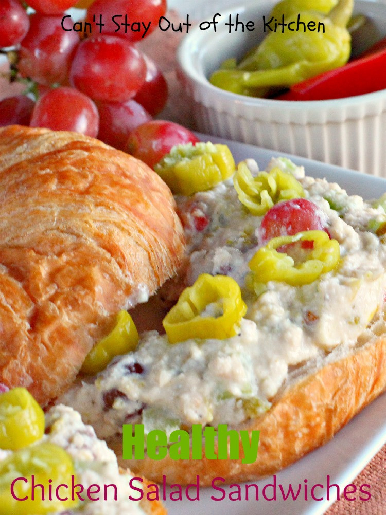 Healthy Chicken Salad Sandwich
 Chicken Salad Sandwiches Can t Stay Out of the Kitchen
