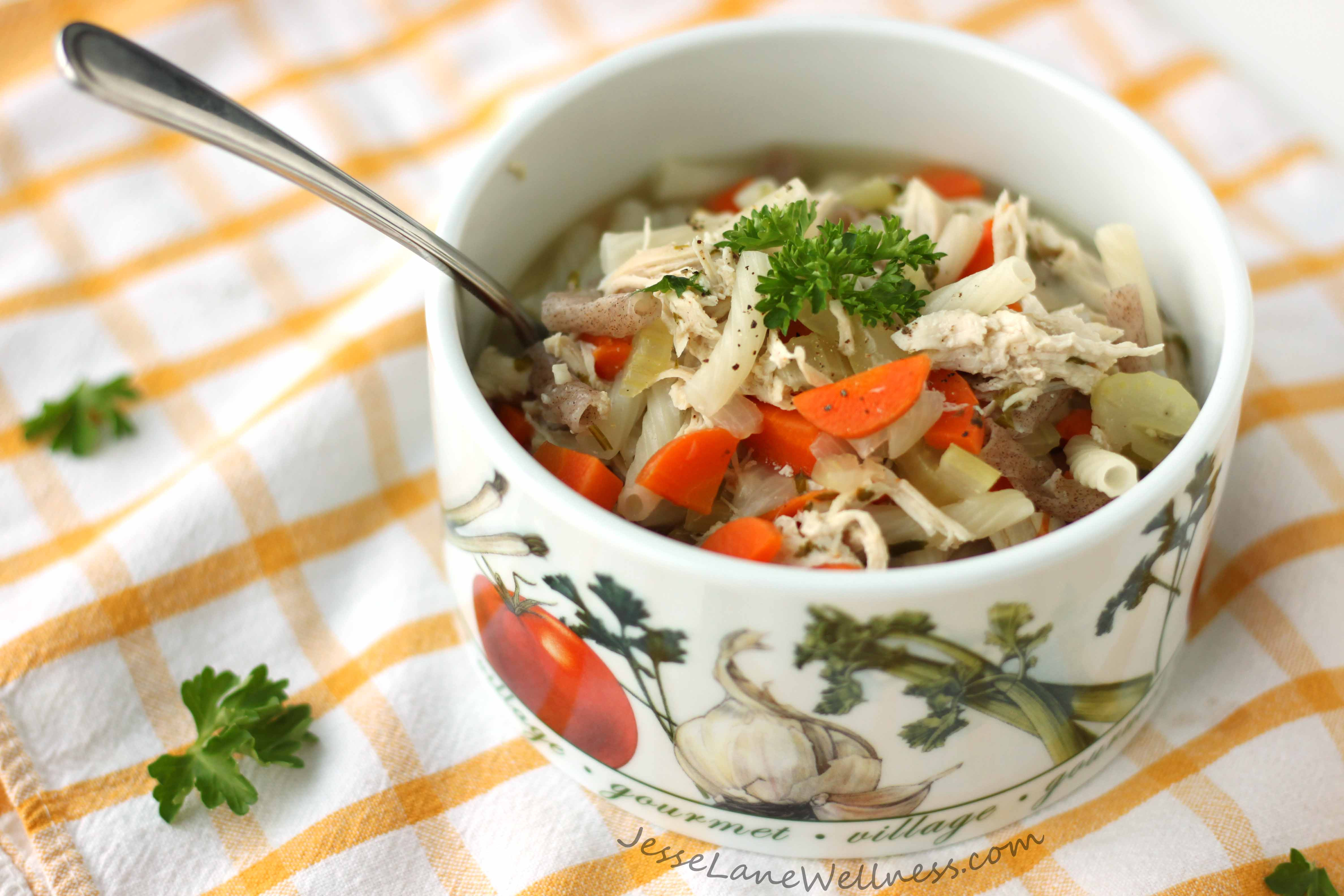 Healthy Chicken Soup Recipes
 Healthy Chicken Noodle Soup Recipe by Jesse Lane Wellness